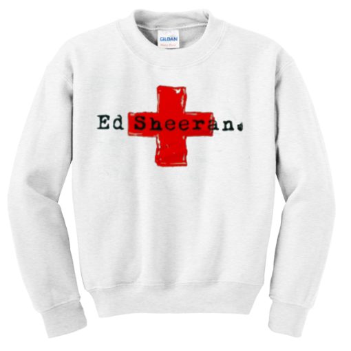 ed sheeran red cross sweatshirt