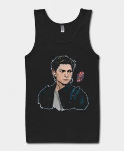 tom holland spiderman black tanktop