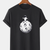 Cute Cartoon Space Astronaut Print T-Shirt