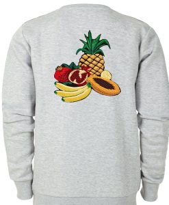 Fruits Print Sweatshirt Back