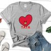 BTS BT21 Tata V Unisex Men Women T Shirt