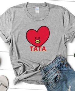 BTS BT21 Tata V Unisex Men Women T Shirt