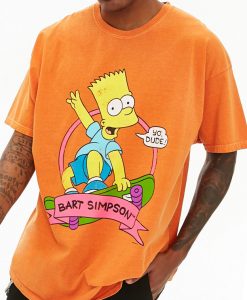 Bart Simpson Skatebard Yo Dude T Shirt