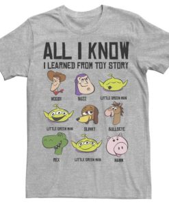 Pixar Toy Story All I Know I Learned From Toy Story Tee