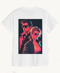 80s Synthwave cyberpunk Couple T-Shirt