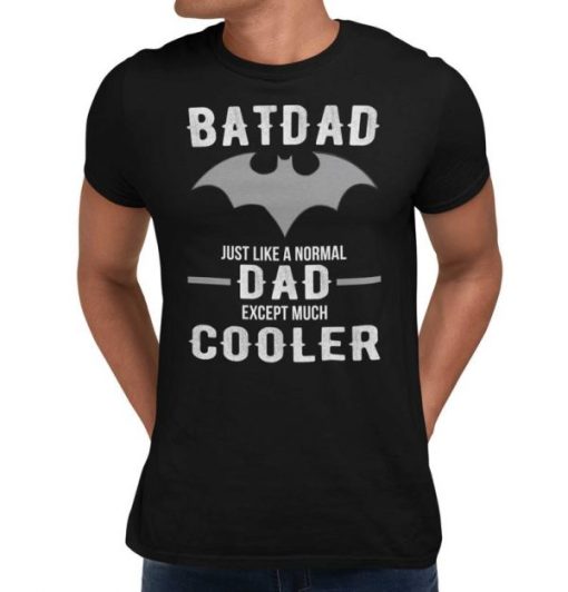 BATDAD Normal Dad Just Way Cooler Fathers Day Gift T-Shirt