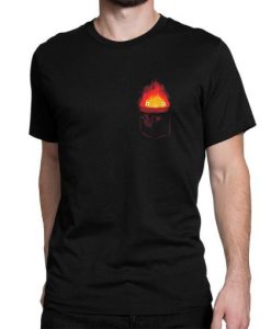 Calcifer in Pocket T-Shirt