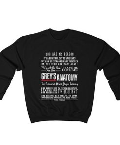 Greys Anatomy Quotes Unisex Heavy Blend Crewneck Sweatshirt