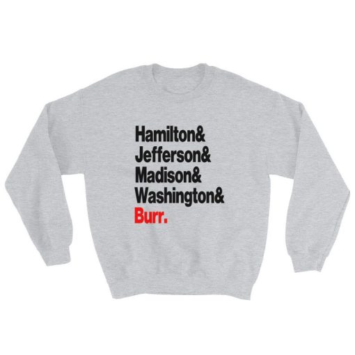 Hamilton Roll Call Unisex Crew Neck Sweatshirt