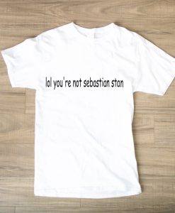 LOL YOU’RE NOT SEBASTIAN STAN TSHIRT