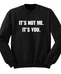 Its Not Me Its You Funny Sweatshirt