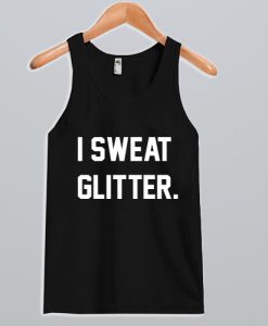 I Sweat Glitter Tank Top