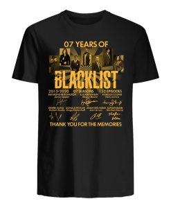 07 Years Of The Blacklist Thank You For The Memories T Shirt