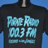 80s Pirate Radio 100.3 FM Welcome To the Jungle t-shirt