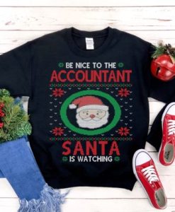 Accountant Funny Ugly Christmas Sweatshirt