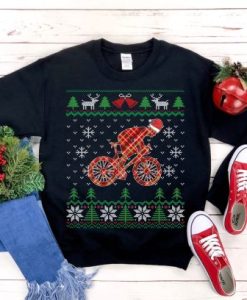 Cycling Christmas Sweatshirt