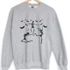 Dancing Skeletons Bat Fly Sweatshirt