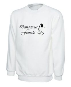 Dangerous Female Funny Ladies Sweatshirt