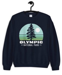 Olympic National Park Vintage Washington State Northwest Seattle Tacoma Unisex Crewneck Sweatshirt