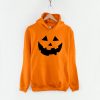 Orange Pumpkin Face Halloween Hoodie