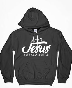 I Love Jesus But I Cuss A Little Hoodie