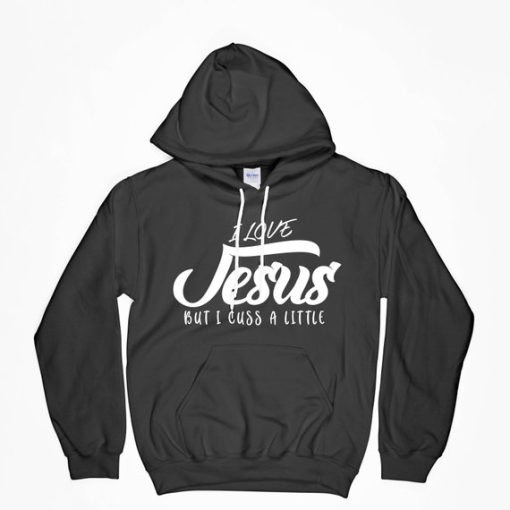 I Love Jesus But I Cuss A Little Hoodie